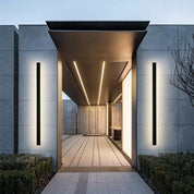 Outdoor Wall Lamp Minimalist Black Metal LED Waterproof - Image 2