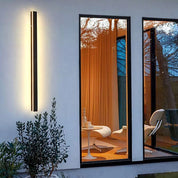 Outdoor Wall Lamp Minimalist Black Metal LED Waterproof - Image 40