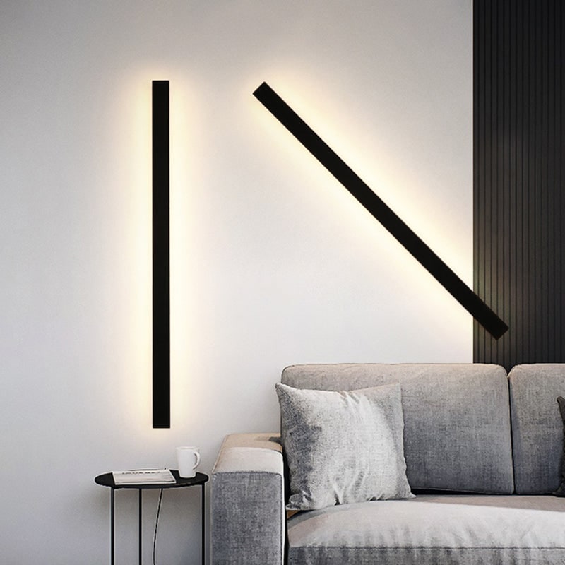 Outdoor Wall Lamp Minimalist Black Metal LED Waterproof - Image 8