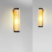 Outdoor Wall Light Fixture Modern Metal and Glass Design Cylindrical - Image 10