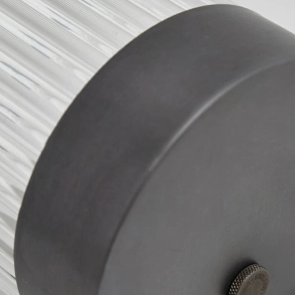 Outdoor Wall Light Fixture Modern Metal and Glass Design Cylindrical - Image 7