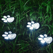 Paw Print Solar Garden Lights Outdoor Pet Decor - Image 4