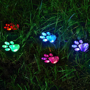 Paw Print Solar Garden Lights Outdoor Pet Decor - Image 5