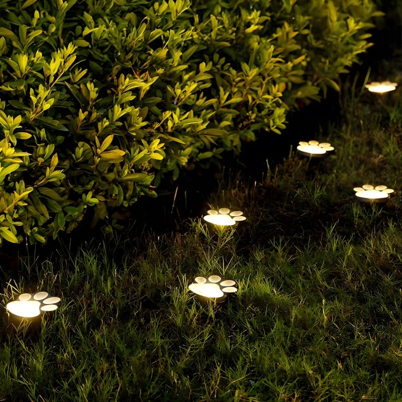 Paw Print Solar Garden Lights Outdoor Pet Decor - Image 7