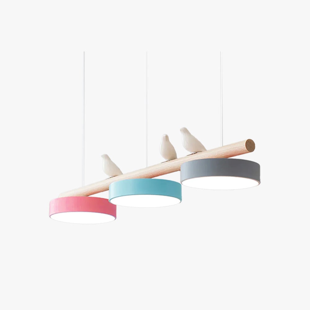 Pendant Light Bird Modern White Hanging Ceiling Lamp Metal - Image 1