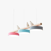 Pendant Light Bird Modern White Hanging Ceiling Lamp Metal - Image 1