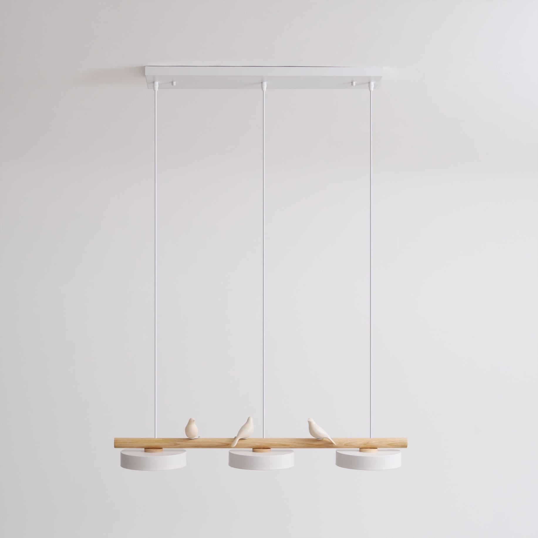 Pendant Light Bird Modern White Hanging Ceiling Lamp Metal - Image 10