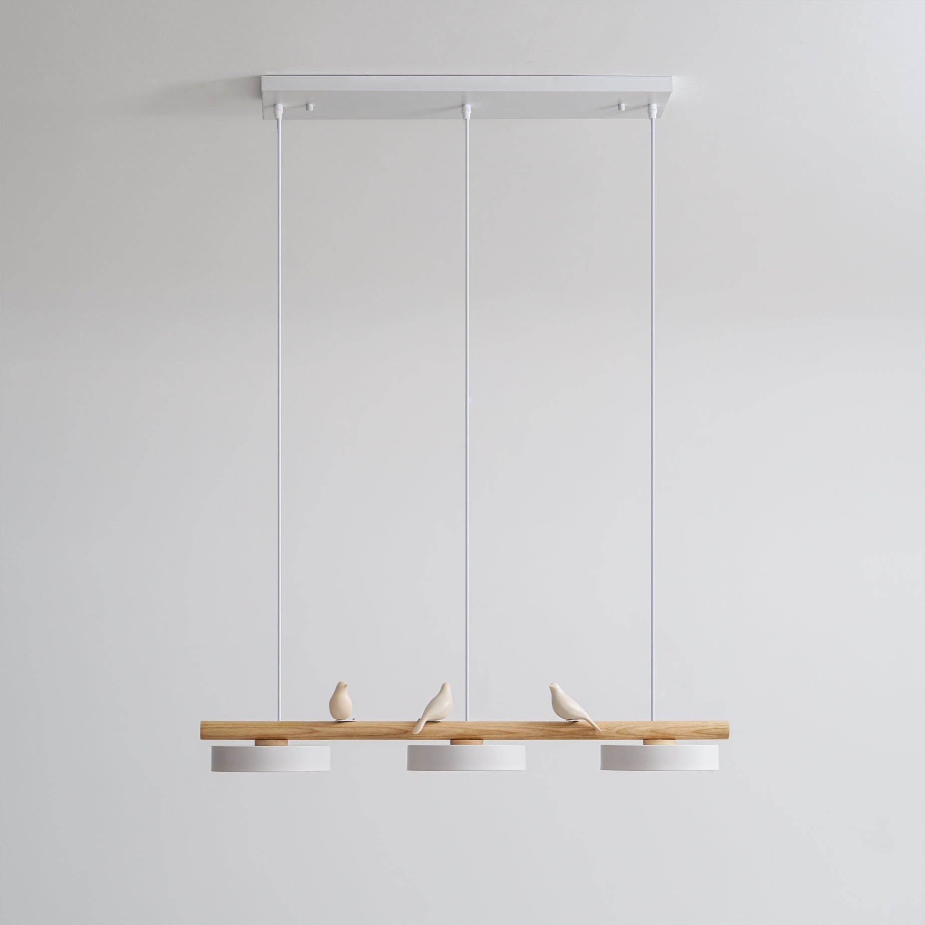 Pendant Light Bird Modern White Hanging Ceiling Lamp Metal - Image 13