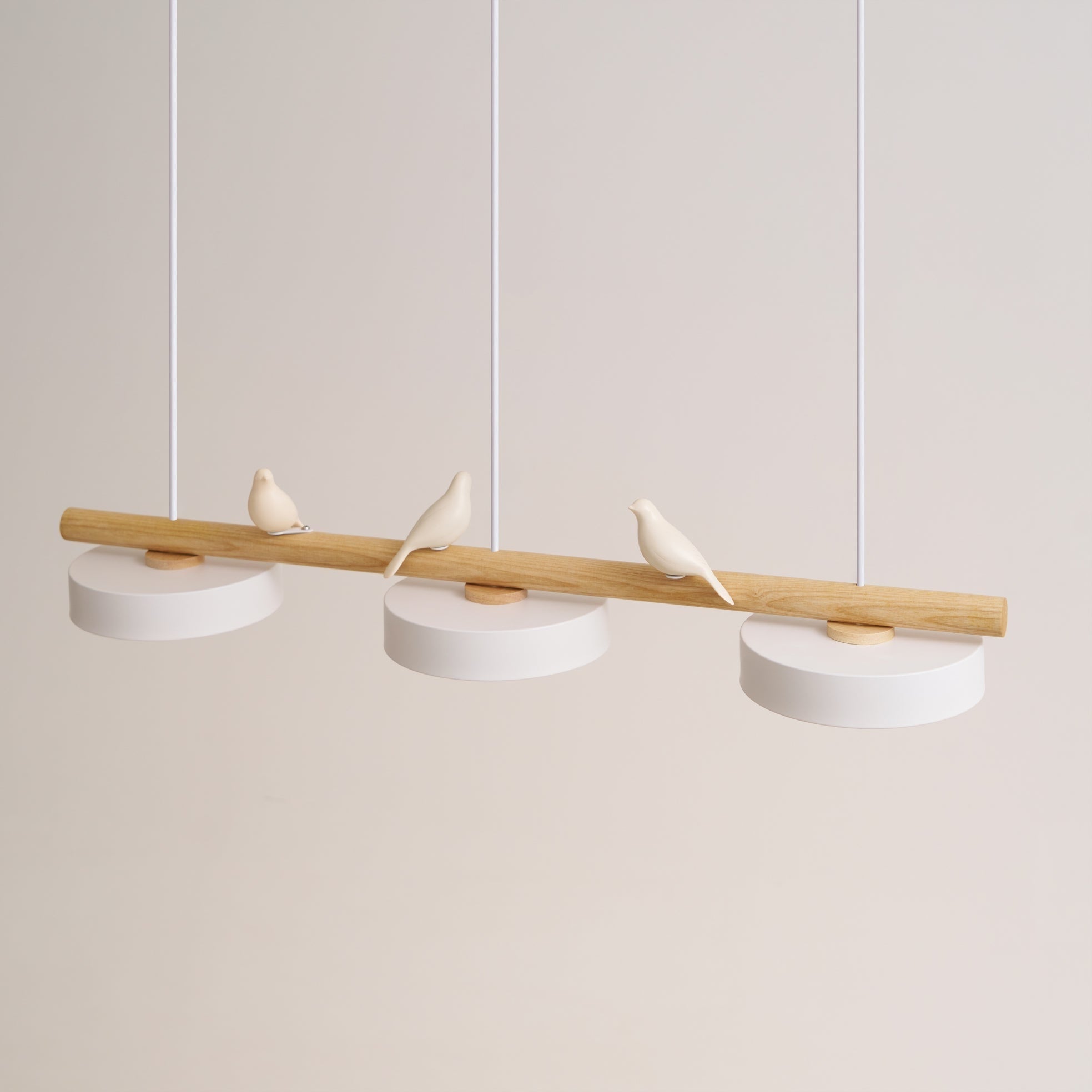 Pendant Light Bird Modern White Hanging Ceiling Lamp Metal - Image 14
