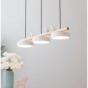 Pendant Light Bird Modern White Hanging Ceiling Lamp Metal - Image 2