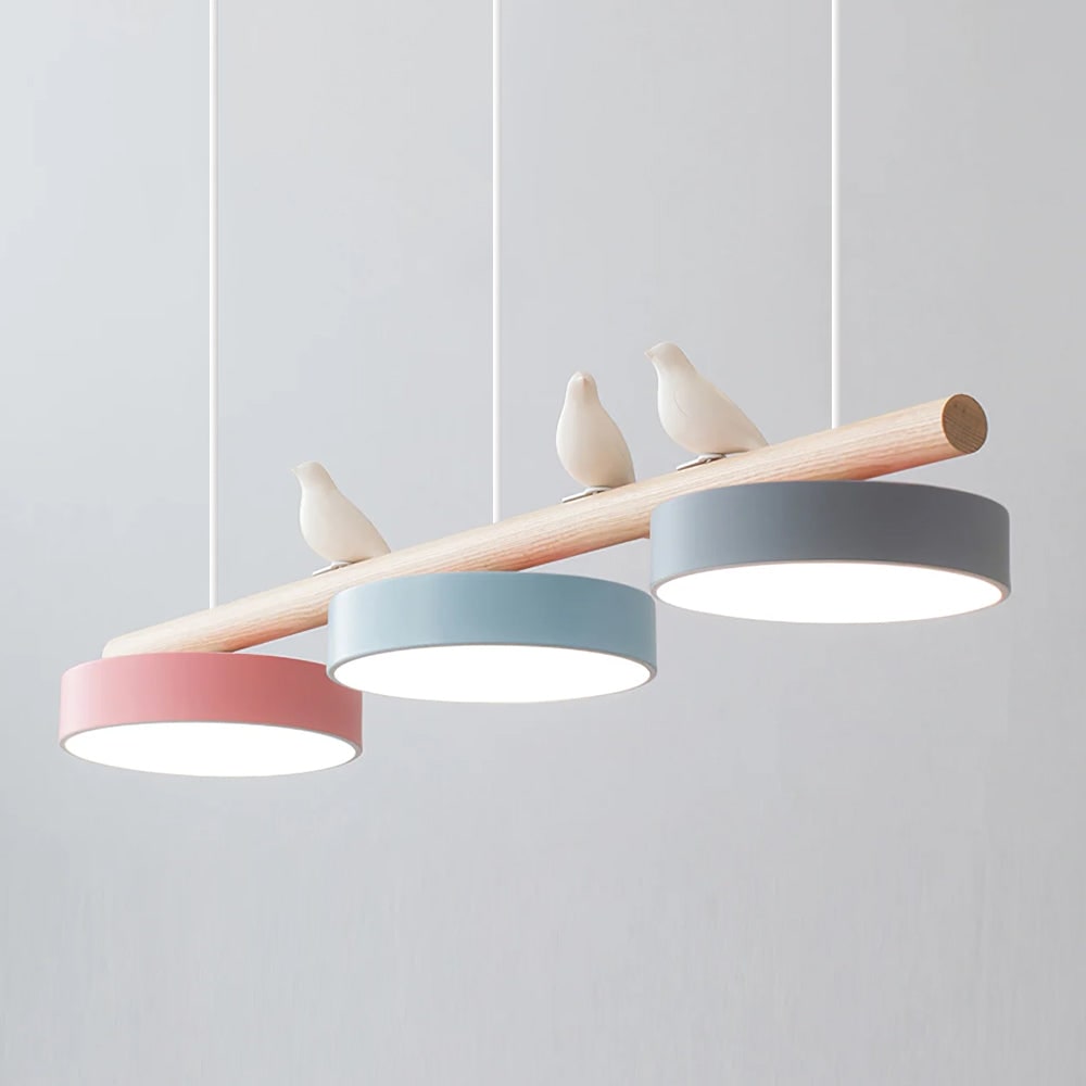 Pendant Light Bird Modern White Hanging Ceiling Lamp Metal - Image 22