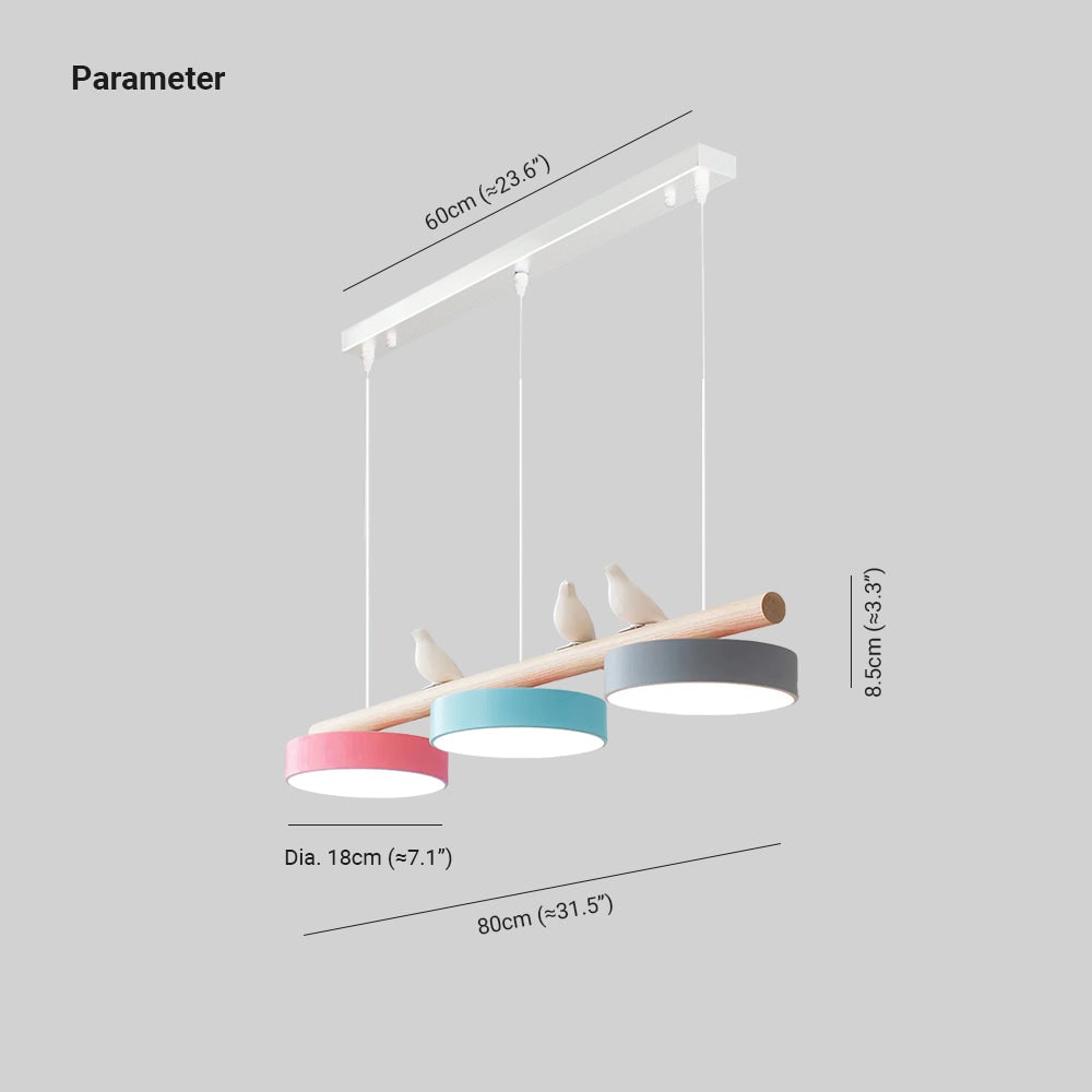 Pendant Light Bird Modern White Hanging Ceiling Lamp Metal - Image 3