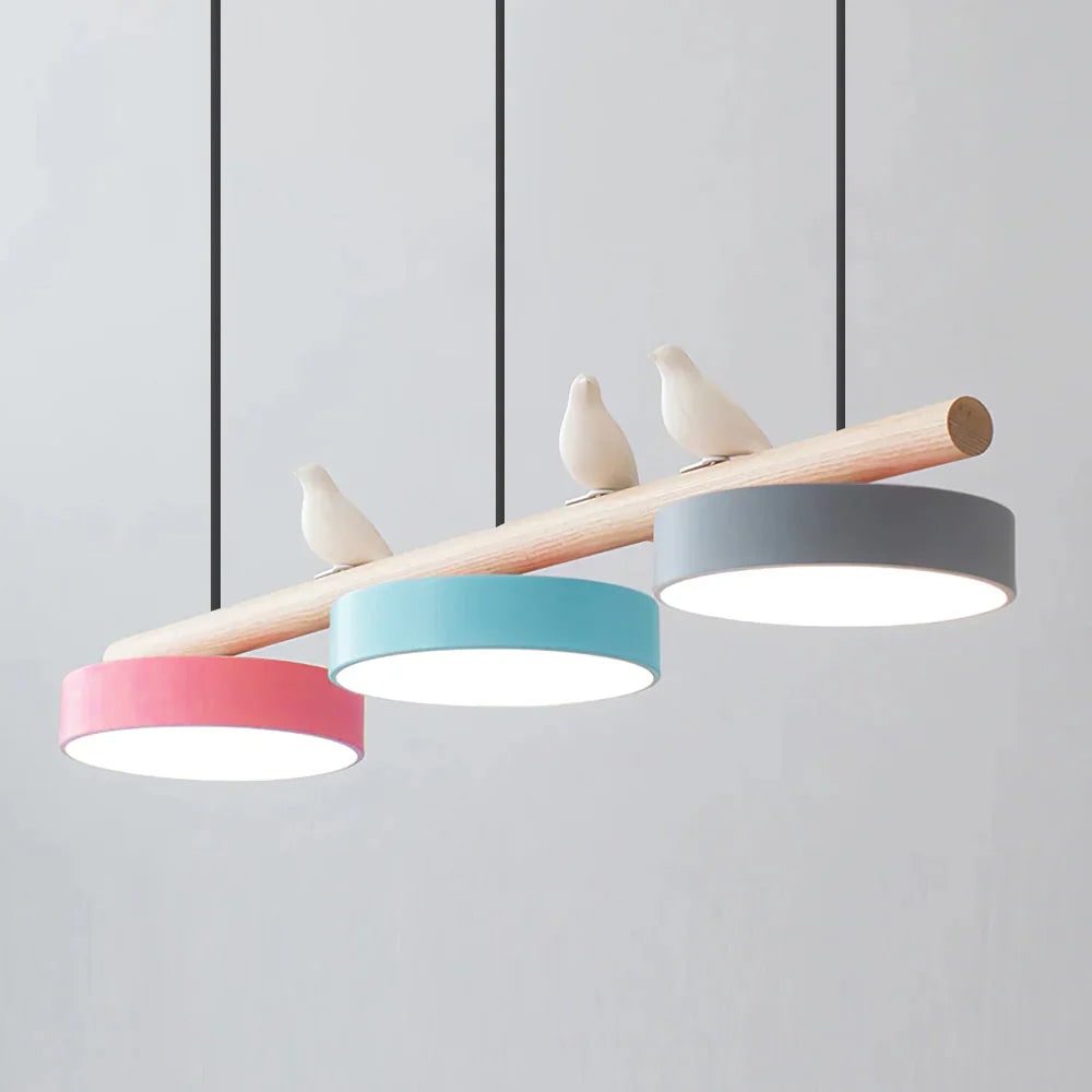 Pendant Light Bird Modern White Hanging Ceiling Lamp Metal - Image 41