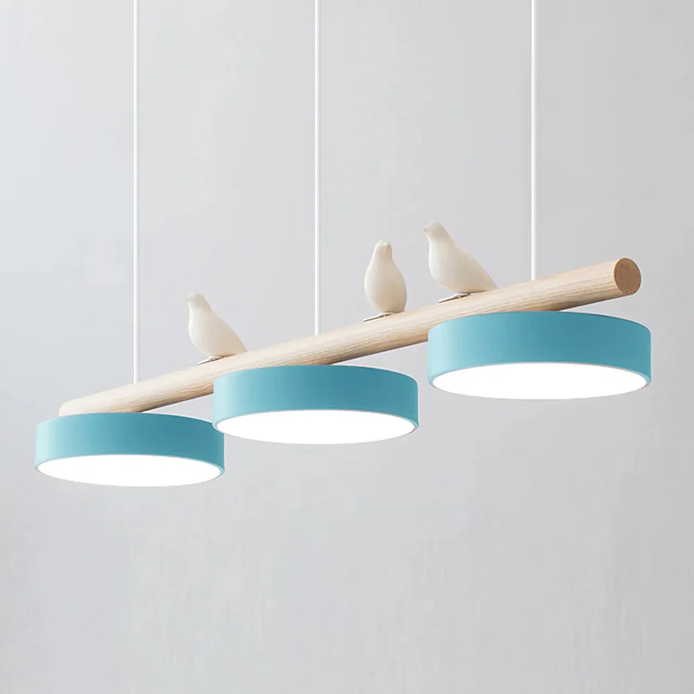Pendant Light Bird Modern White Hanging Ceiling Lamp Metal - Image 42