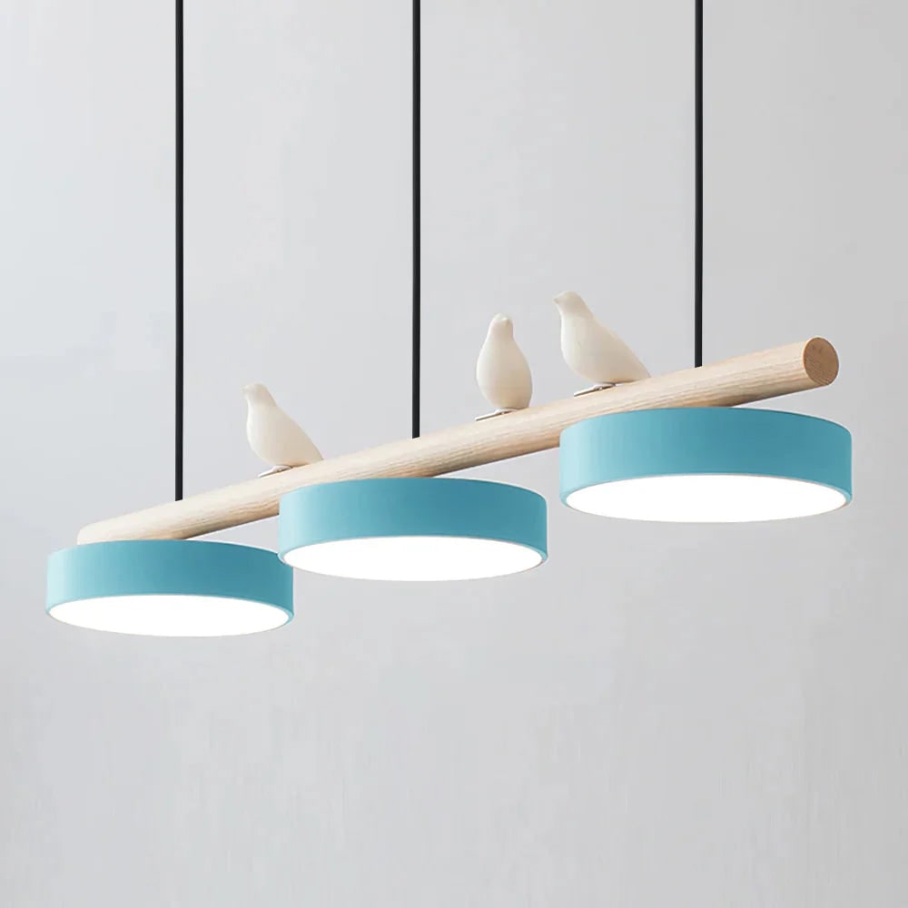 Pendant Light Bird Modern White Hanging Ceiling Lamp Metal - Image 43