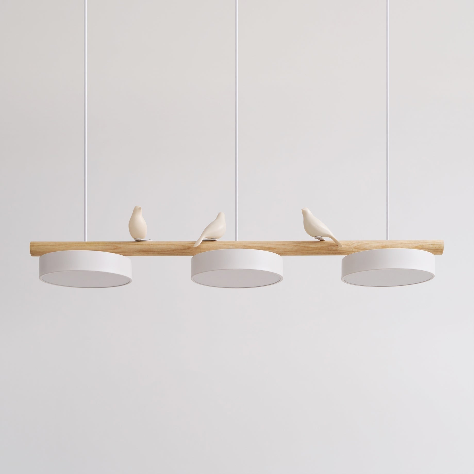 Pendant Light Bird Modern White Hanging Ceiling Lamp Metal - Image 6