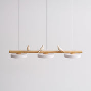 Pendant Light Bird Modern White Hanging Ceiling Lamp Metal - Image 8