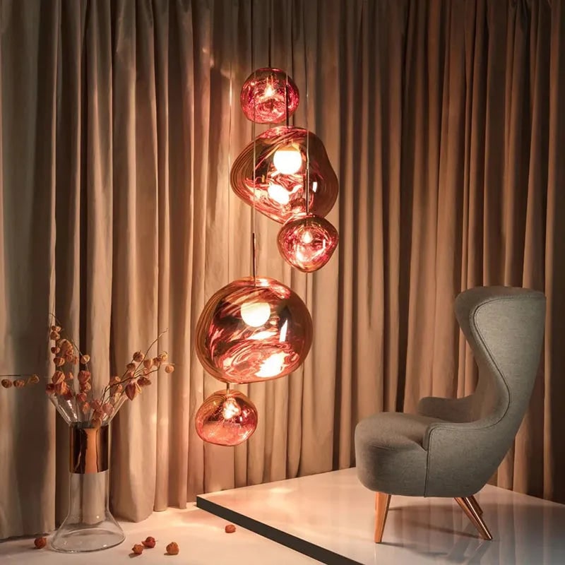Pendant Light Modern Colorful Irregular Ceiling Hanging Lamp - Image 21