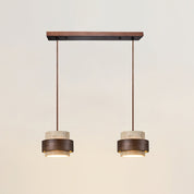 Pendant Light Travertine and Wood Modern - Image 20