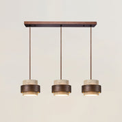 Pendant Light Travertine and Wood Modern - Image 22