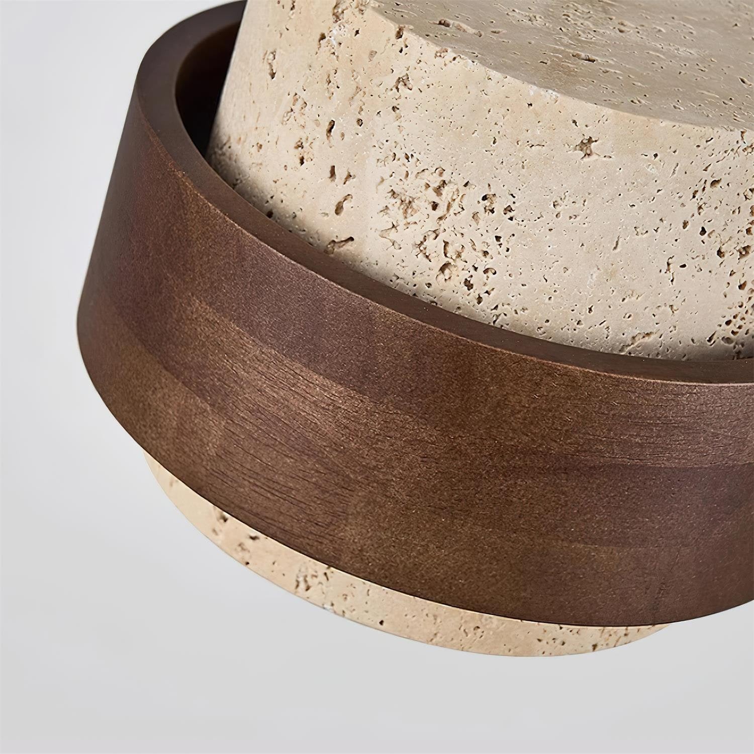 Pendant Light Travertine and Wood Modern - Image 23