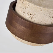Pendant Light Travertine and Wood Modern - Image 23