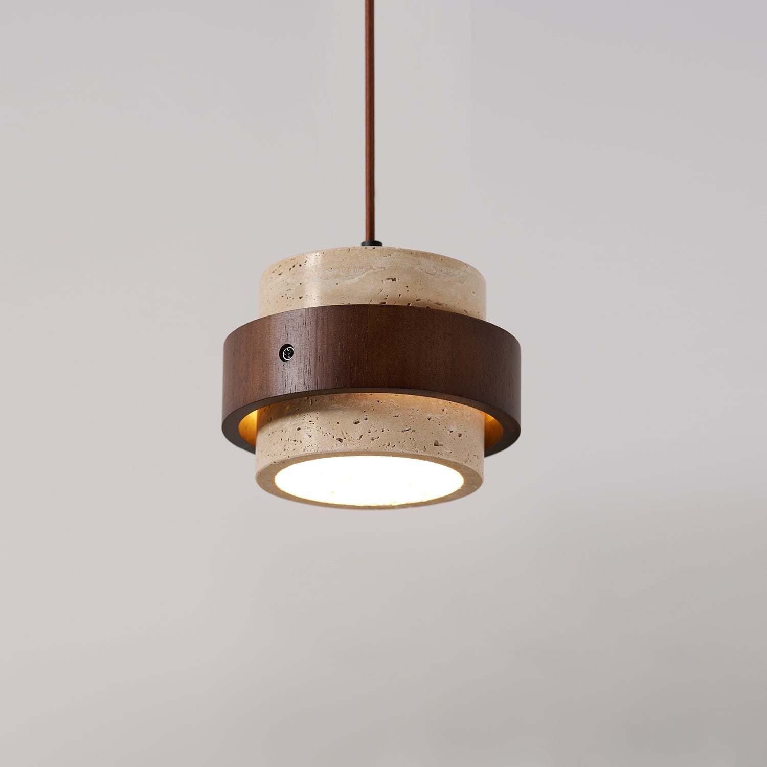 Pendant Light Travertine and Wood Modern - Image 29