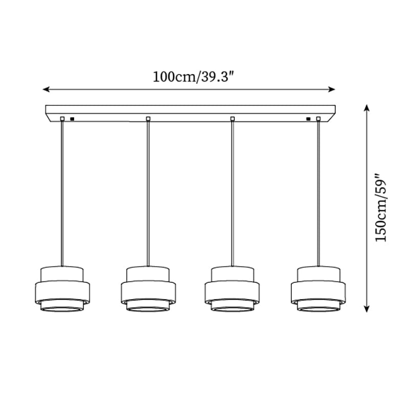 Pendant Light Travertine and Wood Modern - Image 9