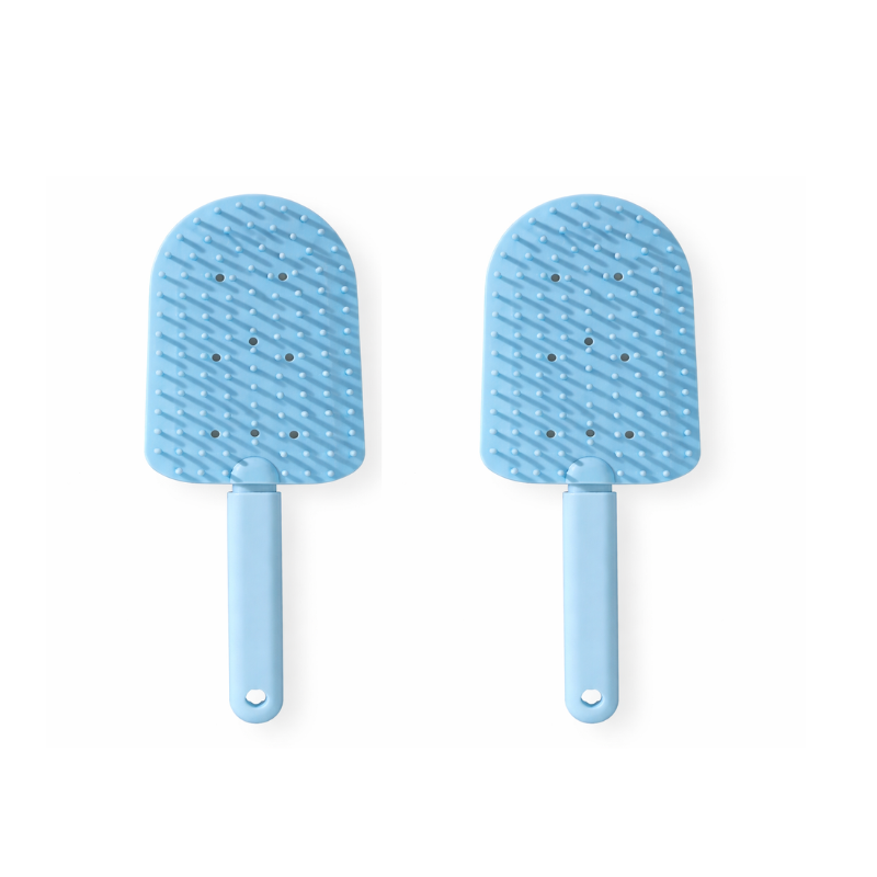 Pet Grooming Brush Cats Silicone Deshedding Tool Easy Clean - Image 6