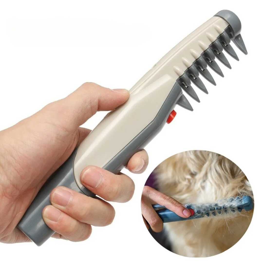 Pet Grooming Brush Easy De-Shedding and Tangle-Free Fur Care - Image 1