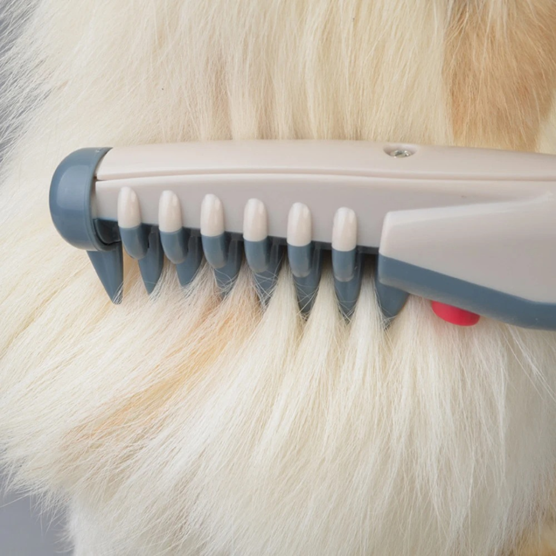 Pet Grooming Brush Easy De-Shedding and Tangle-Free Fur Care - Image 5