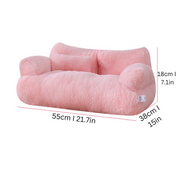 Pet Sofa Bed Cats and Dogs Cozy Plush Couch Style - Image 2