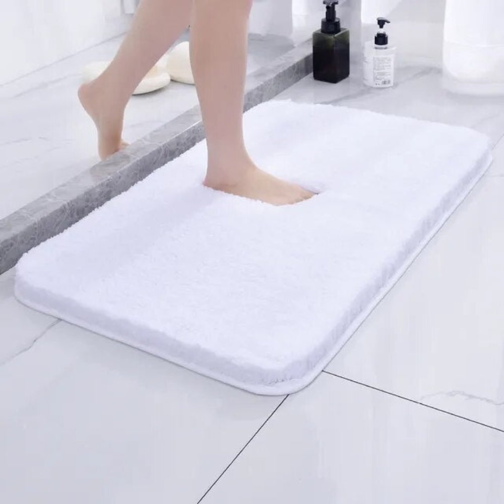 Plush Bath Rug Bathroom Comfort Soft Absorbent Floor Mat - Image 3