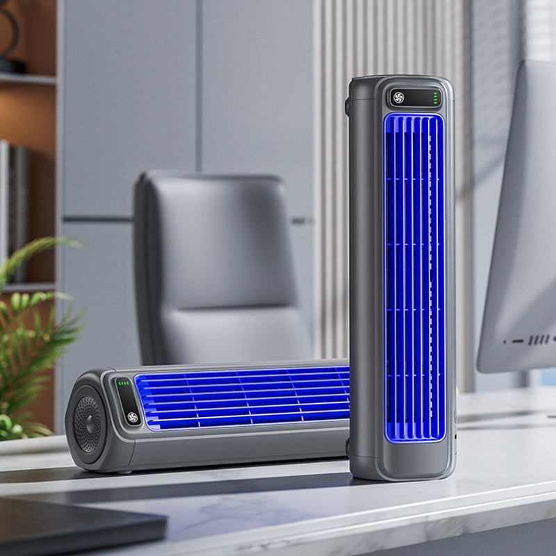 Portable Air Conditioner 2000mah Bladeless Cooling Fan Home - Image 4