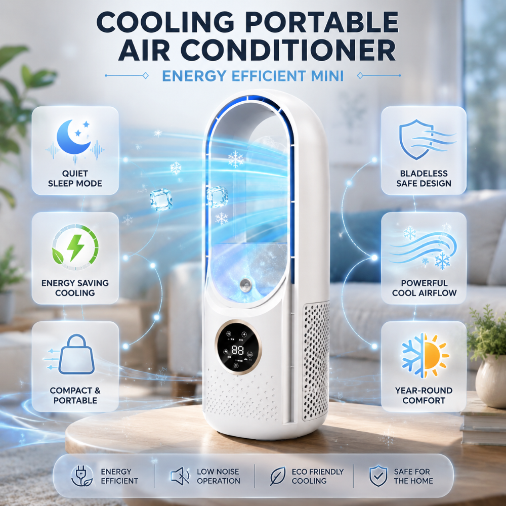 Portable Air Conditioner Mini Energy Efficient Cooling - Image 3