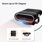 Portable Car Heater Compact Quick Heat Winter Comfort 30s - Image 8