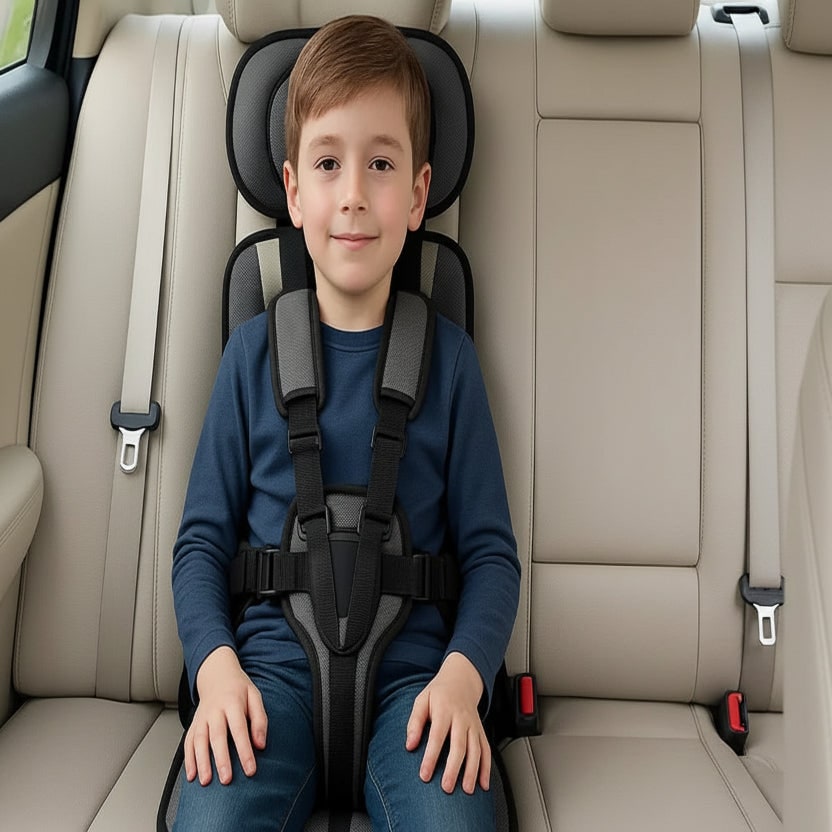 Portable Child Travel Seat Five-Point Harness Ages 1-14 - Image 12