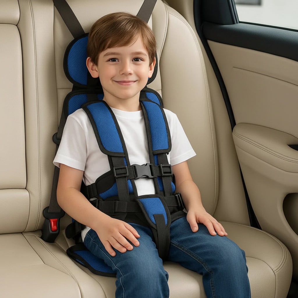 Portable Child Travel Seat Five-Point Harness Ages 1-14 - Image 9