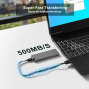 Portable External Hard Drive Fast Data Transfer Metal Design - Image 4