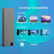 Portable External Hard Drive Fast Data Transfer Metal Design - Image 6