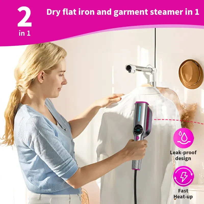 Portable Garment Steamer Clothes Fast Heating 7 Modes Travel Use - Image 9