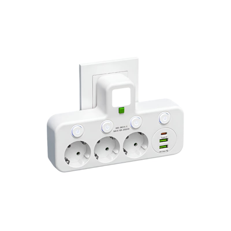Power Strip Ports Surge Protection & Control Switch - Image 1