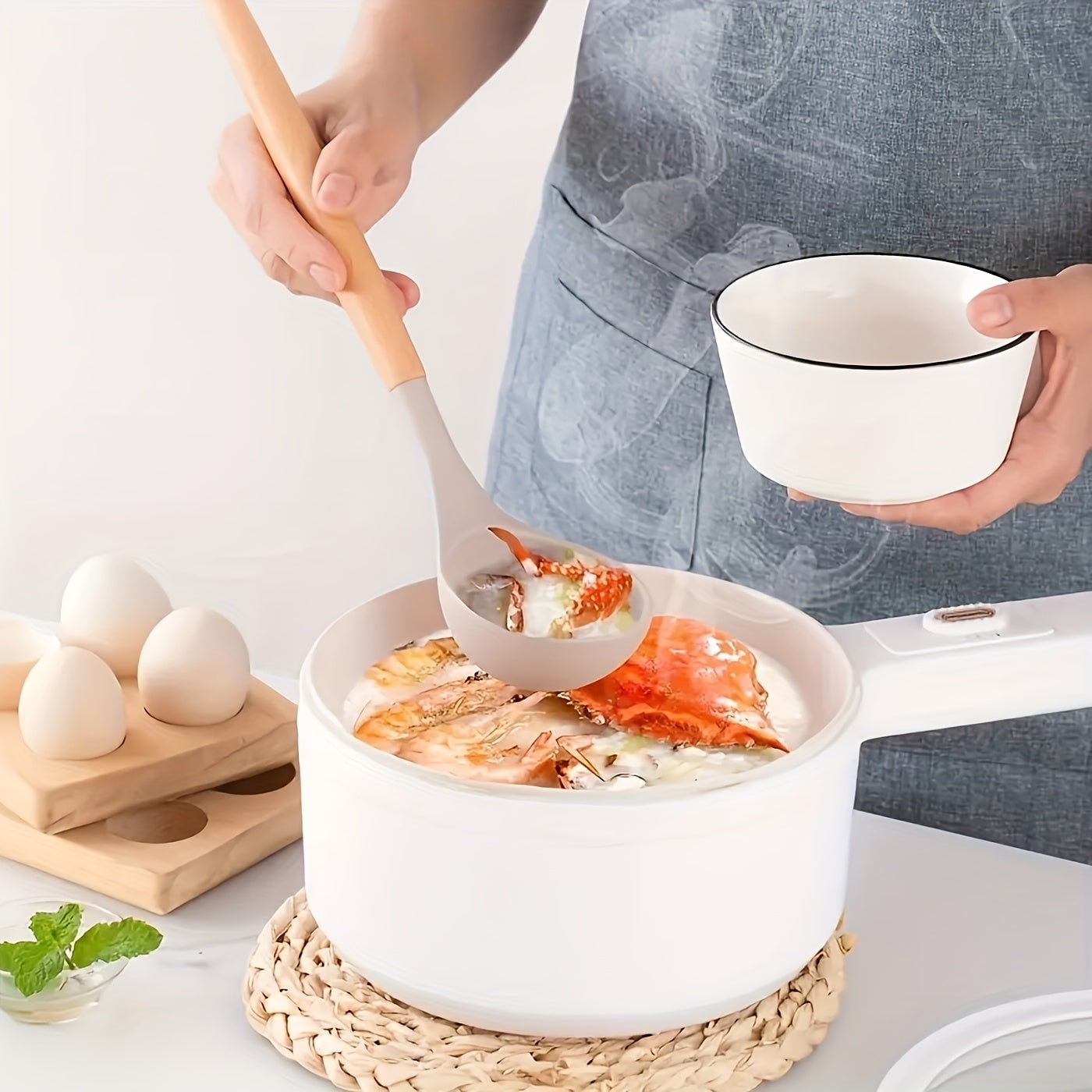 Premium Kitchen Utensil Set Bamboo Handles 12-Piece Collection - Image 4