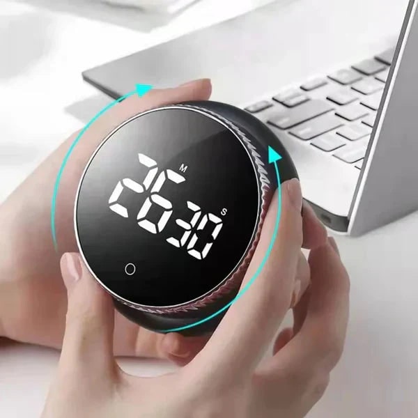 Productivity Timer Work Efficiency Digital Countdown Clock Black - Image 1