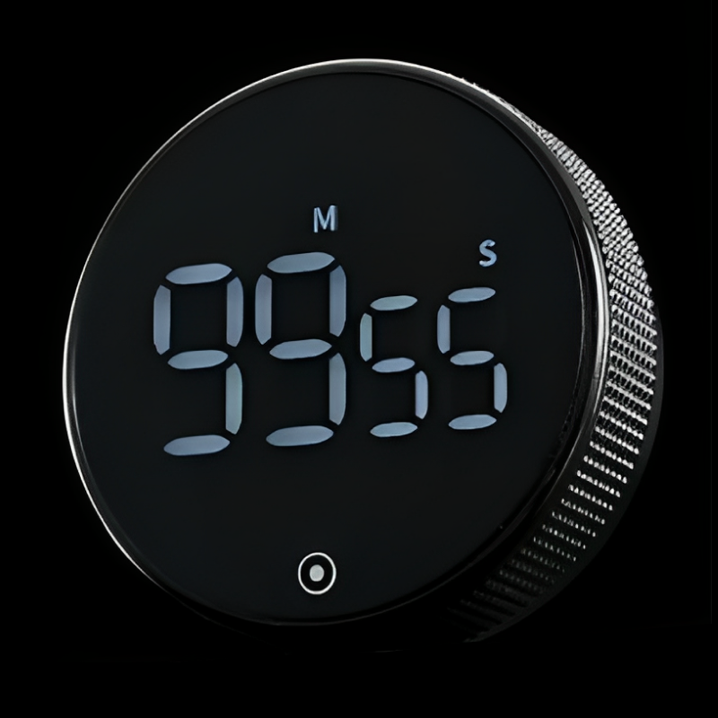 Productivity Timer Work Efficiency Digital Countdown Clock Black - Image 2