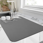 Quick Dry Kitchen Dish Mat Absorbent Anti-Skid Surface Drying - Image 1