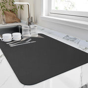 Quick Dry Kitchen Dish Mat Absorbent Anti-Skid Surface Drying - Image 3