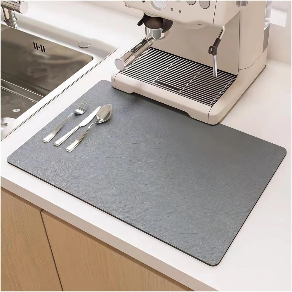 Quick Dry Kitchen Dish Mat Absorbent Anti-Skid Surface Drying - Image 5