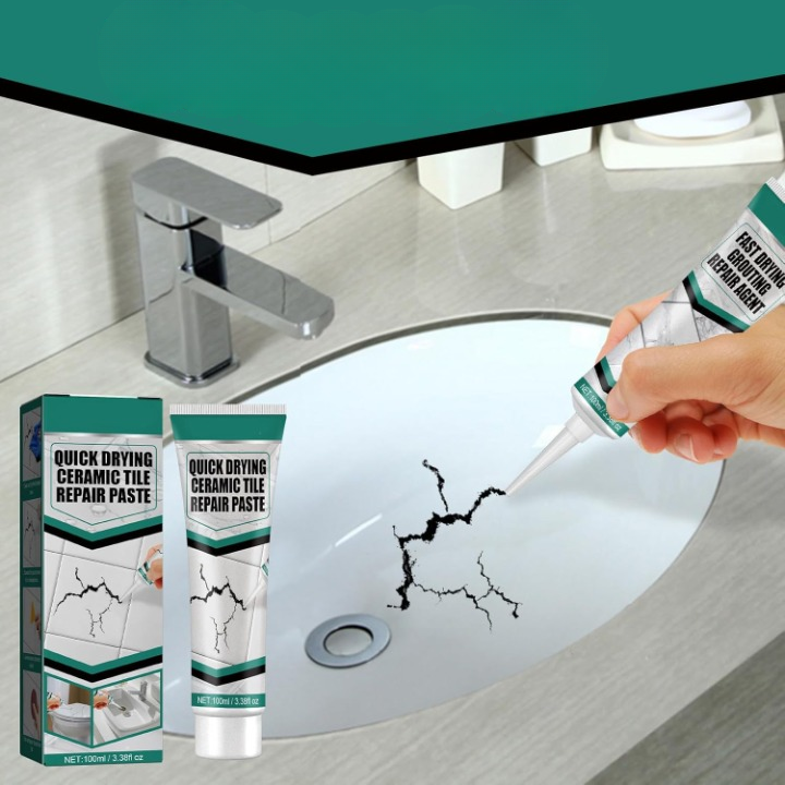 Quick Drying Tile Repair Paste Cracks and Chips 3.38 Oz Tube - Image 1