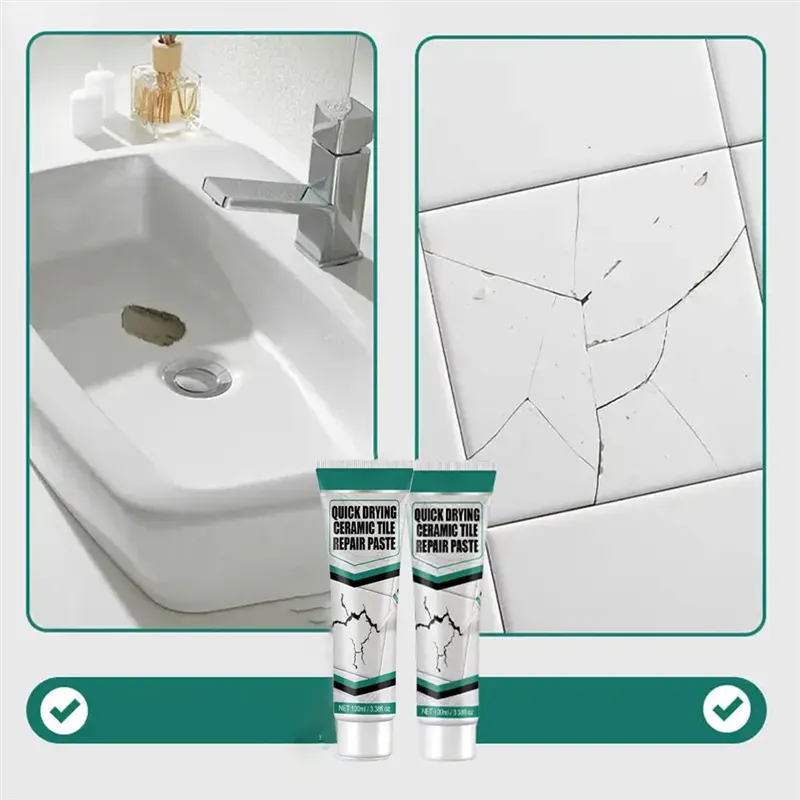 Quick Drying Tile Repair Paste Cracks and Chips 3.38 Oz Tube - Image 6
